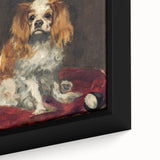 Extra large black wall art featuring a close-up of a colorful, textured painting by Edouard Manet on a framed canvas.