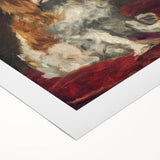 Art deco poster featuring an Edouard Manet design on rolled canvas.