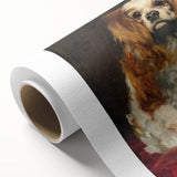 Art Deco poster of a serene lake scene in soft pastel shades, printed on rolled canvas, ideal for nursery wall art.