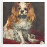 Black and white print of Edouard Manet's painting on stretched canvas, suitable as large kitchen art.