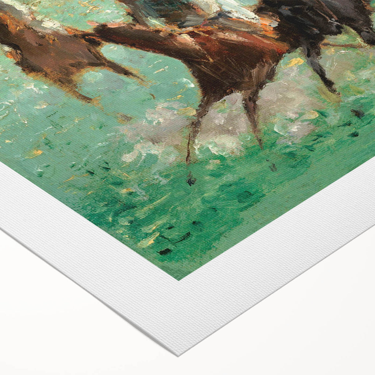 Art Deco poster featuring a monochrome Edouard Manet design on rolled canvas, suitable for dining room walls.