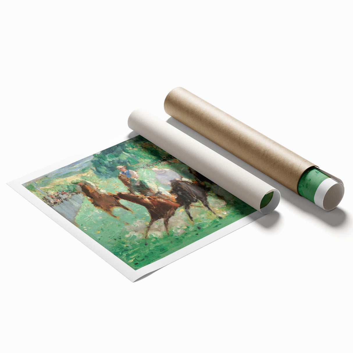 Extra large rolled print of Edouard Manet's floral art in soft pastel tones.