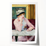 Rolled print of Edouard Manet's floral artwork in soft pastel shades, ideal for art wall dining room placement.