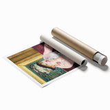 Extra large rolled print of Edouard Manet's floral art in soft color tones, ideal for classy bathroom wall art.