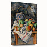 Large abstract wall art print of Paul Cézanne's design on acrylic glass, featuring muted earth tones.