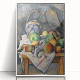 Paul Cézanne-inspired acrylic print featuring a landscape in muted greens and blues.