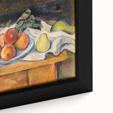 Extra large framed canvas featuring a close-up of a textured, colorful art piece by Paul Cezanne.