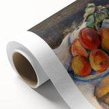 Art Deco style Paul Cézanne print on rolled canvas, featuring muted earth tones.