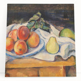 Black and white print of Paul Cézanne's work on stretched canvas, suitable as kitchen wall art or for a bedroom.