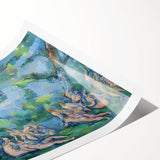 Extra large wall art featuring line art flowers in muted earth tones on a rolled print, suitable for large living room decor.