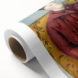 Art deco poster of Paul Cézanne's design on rolled canvas, featuring soft pastel shades, ideal for nursery wall art.