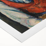 Art Deco poster of a bustling city scene in bold black and white, printed on rolled canvas, suitable for dining room decor.