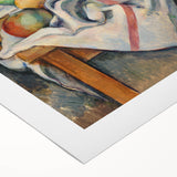 Art deco poster featuring a Paul Cézanne design with muted earth tones on rolled canvas.