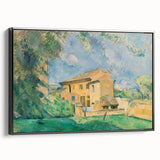 Black and white landscape art painting on framed canvas, featuring a vintage poster style, ideal for bedroom decor.