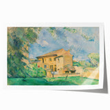 Extra large rolled print of a Paul Cézanne floral painting in soft pastel shades, ideal for art wall dining room.