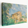 Paul Cézanne-inspired wall art on stretched canvas featuring muted earth tones, ideal for kitchen wall art.
