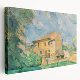 Paul Cézanne-inspired wall art on stretched canvas featuring muted earth tones, ideal for kitchen wall art.