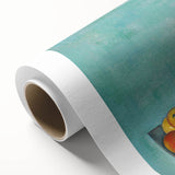 Art Deco poster of a colorful Paul Cézanne landscape on rolled canvas, ideal for nursery wall art.