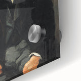 Large abstract wall art by Paul Cézanne in mid-century modernist style, displayed on acrylic glass.