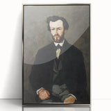 Mid-century modernist art by Paul Cezanne, featuring muted earth tones on framed acrylic, suitable for nursery wall art.