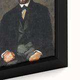 Extra large framed canvas featuring a textured, colorful art piece by Paul Cézanne, ideal for living room decor.