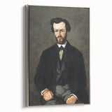 Framed canvas of a Paul Cézanne landscape painting featuring vivid, colorful brushstrokes.