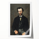 Extra large rolled print of a Paul Cézanne floral still life, featuring soft green and yellow tones.