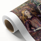 Art Deco style poster of a colorful abstract design on rolled canvas, ideal for nursery wall art or dining room decor.