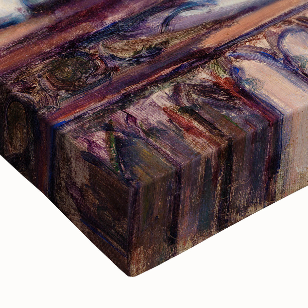 Large art canvas depicting a black and white landscape painting, ideal for bedroom wall decor.