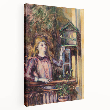 Paul Cézanne-inspired still life on stretched canvas featuring muted earth tones, ideal for kitchen wall art.