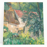Black and white stretched canvas of Paul Cézanne's artwork, ideal for kitchen wall art.