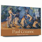 Acrylic print of a large abstract art by Paul Cézanne, featuring muted earth tones, ideal for bedroom or dining room decor.