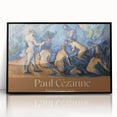 Large abstract wall art by Paul Cezanne, featuring muted earth tones on framed acrylic, suitable for modern art wall decor.
