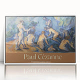 Acrylic print of a Paul Cezanne painting featuring muted earth tones in an art deco style, ideal for modern art wall decor.
