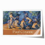 Rolled print of Paul Cézanne's floral artwork in muted greens and browns, ideal for art wall dining room or classy bathroom.