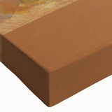 Large art depicting a black and white landscape painting on stretched canvas, suitable for bedroom wall decor.