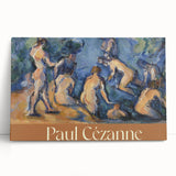 Black and white print of Paul Cézanne's artwork on stretched canvas, ideal for kitchen wall art.
