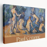 Paul Cézanne-style still life on stretched canvas, featuring muted earth tones, ideal for kitchen wall art.