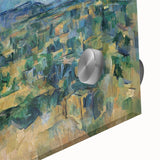 Large abstract wall art by Paul Cézanne featuring mid-century modernist style in acrylic print, ideal for dining room art.