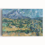 Black and white stretched canvas of Paul Cézanne's painting, ideal for kitchen art.