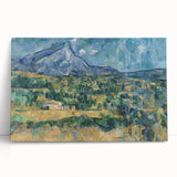 Black and white print of Paul Cézanne’s artwork on large stretched canvas, ideal for kitchen wall art or bedroom ambiance.