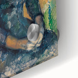 Acrylic print of a Paul Cézanne large abstract wall art in mid-century modernist style, ideal for dining room art.