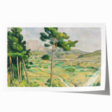 Extra large rolled print of a Paul Cézanne floral painting, featuring vivid green and red tones.