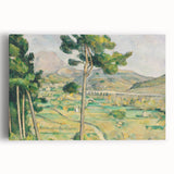 Black and white large canvas print of Paul Cézanne's artwork, ideal for kitchen wall art.