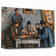 Acrylic print of a Paul Cézanne design, featuring naturalistic colors and abstract shapes, suitable for dining room decor.