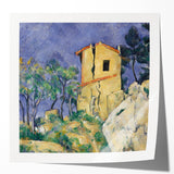Extra large wall art featuring Paul Cézanne's floral designs in muted colors on glossy photo print.