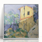 Acrylic print of Paul Cézanne's modern art, featuring muted earth tones, ideal for nursery wall decor.