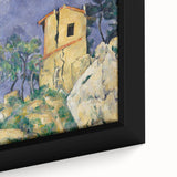 Extra large black wall art featuring a textured, colorful abstract design on a framed canvas.