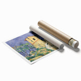Extra large wall art featuring a Paul Cézanne floral design in pastel colors on rolled canvas.