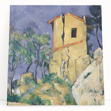 Black and white print of Paul Cézanne's artwork on stretched canvas, suitable as large kitchen wall art.